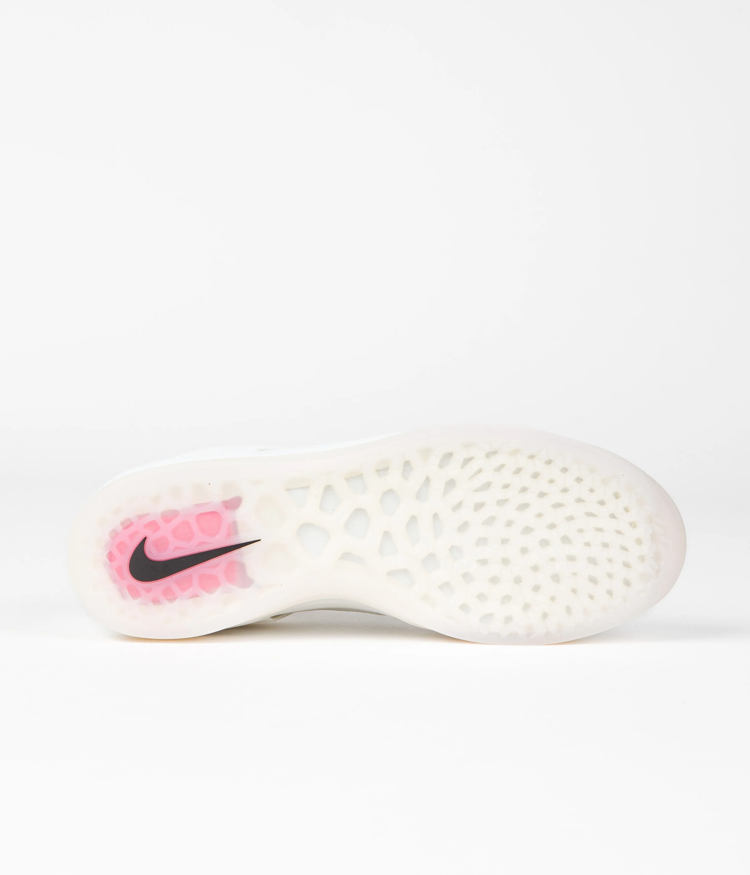 Nike SB Nyjah 3 Shoes - White / Black - Summit White - Hyper Pink