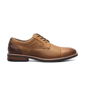 'Nunn Bush' Men's Centro Flex Cap Toe Oxford - Brown