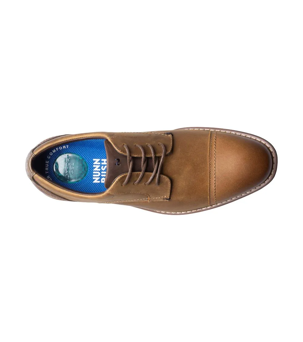 'Nunn Bush' Men's Centro Flex Cap Toe Oxford - Brown