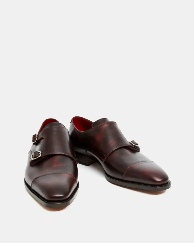 Oxblood Double Monk Strap Dress Shoe