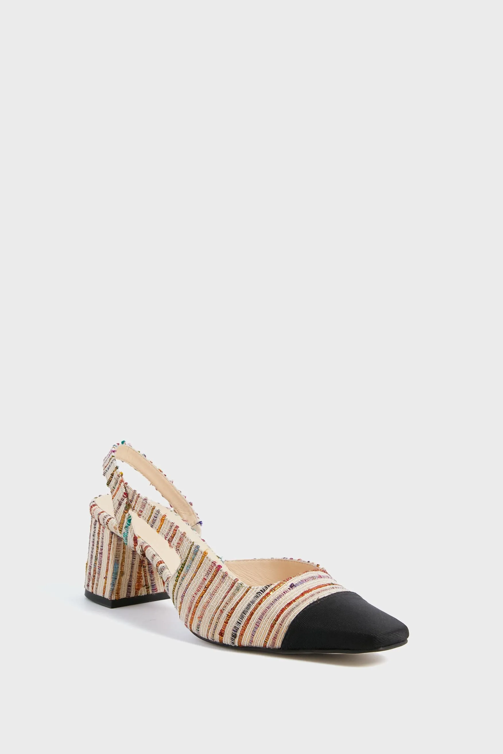 Party Tweed Tinsley Slingback Heels