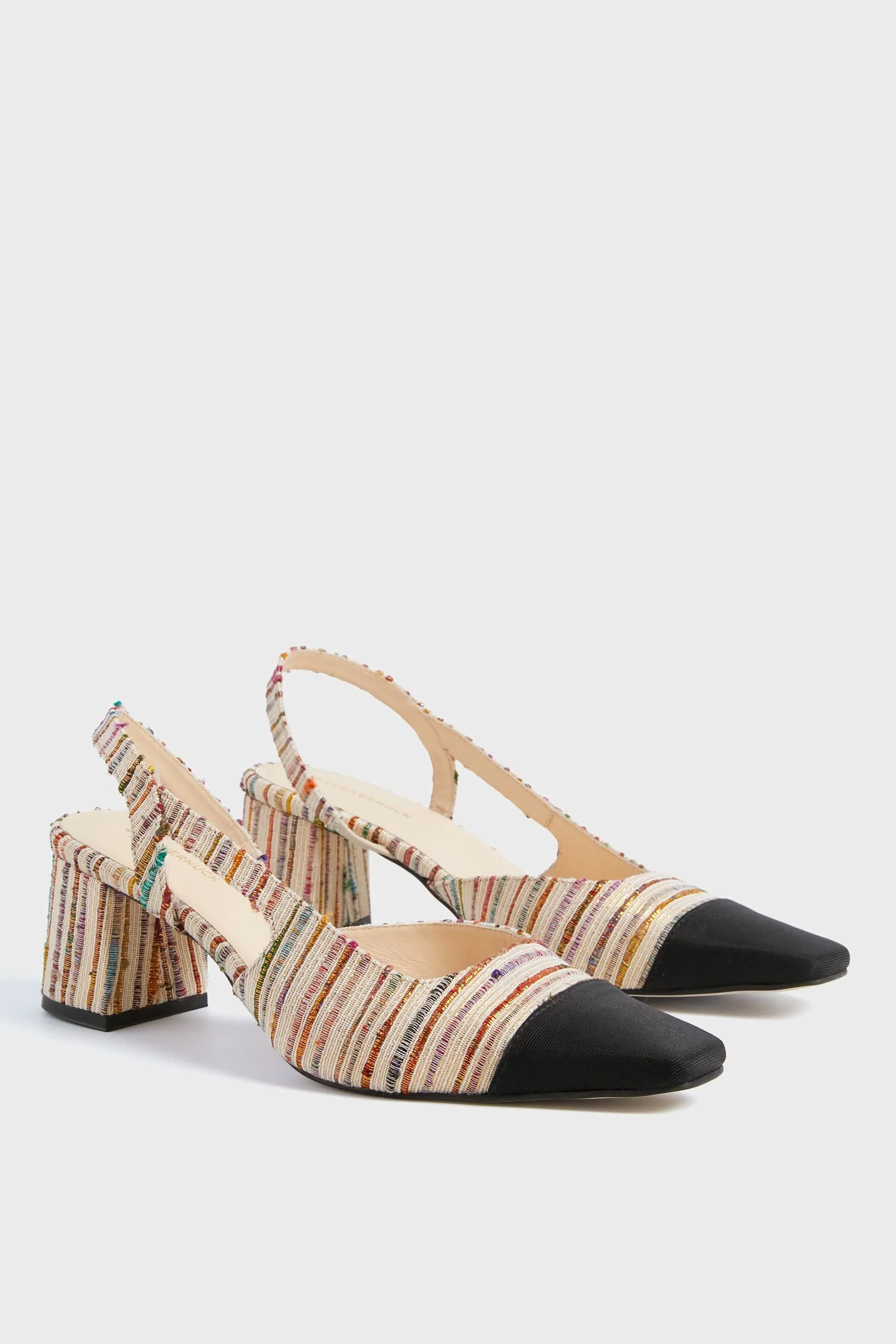 Party Tweed Tinsley Slingback Heels