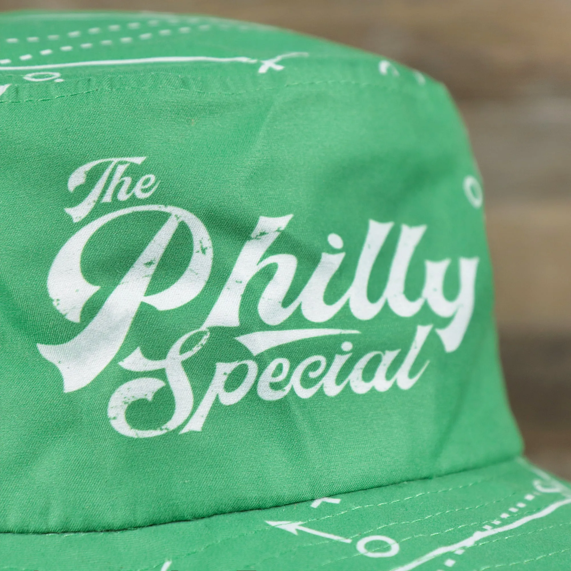 Philly Special Championship Game All Over Print Wide Brim Bucket Hat | Green Bucket Hat