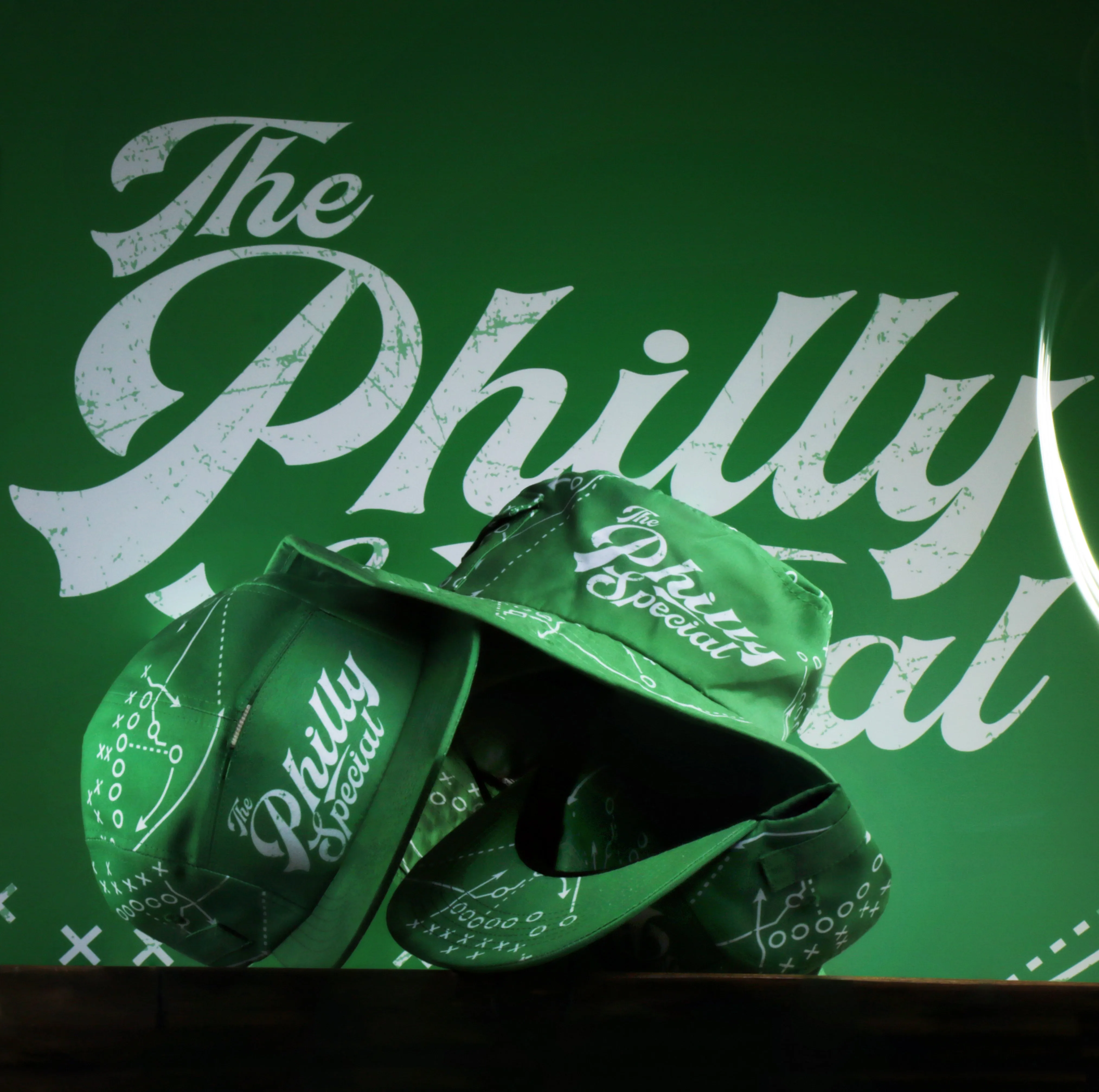 Philly Special Championship Game All Over Print Wide Brim Bucket Hat | Green Bucket Hat