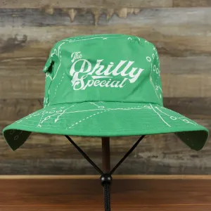 Philly Special Championship Game All Over Print Wide Brim Bucket Hat | Green Bucket Hat