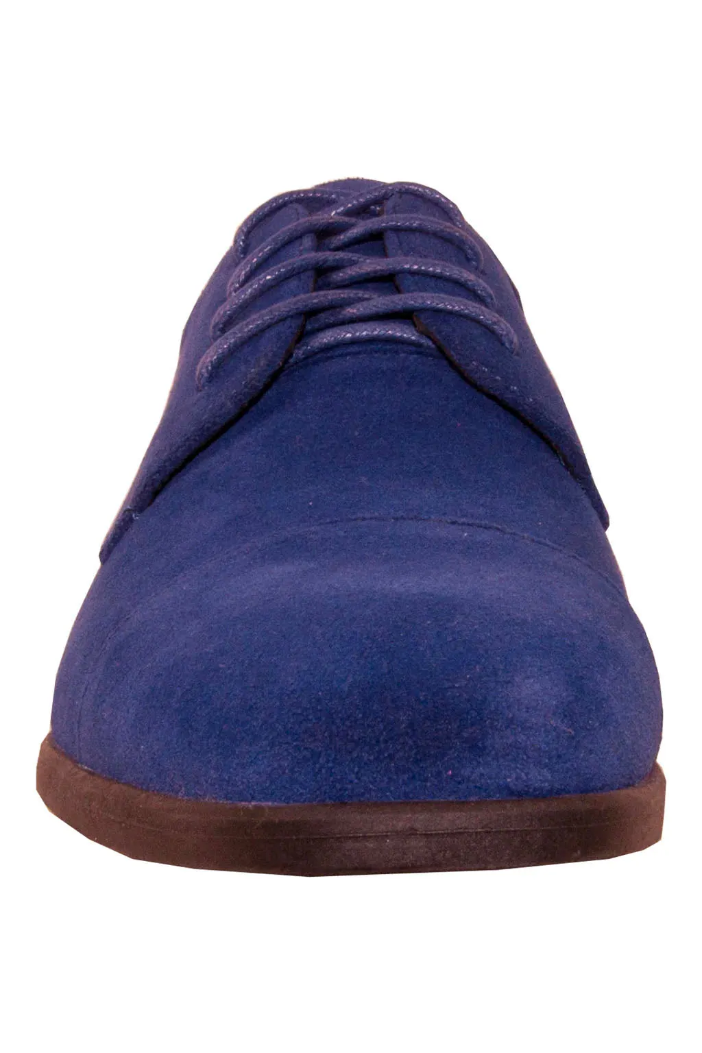 "Croydon" Royal Blue Suede Dress Shoes