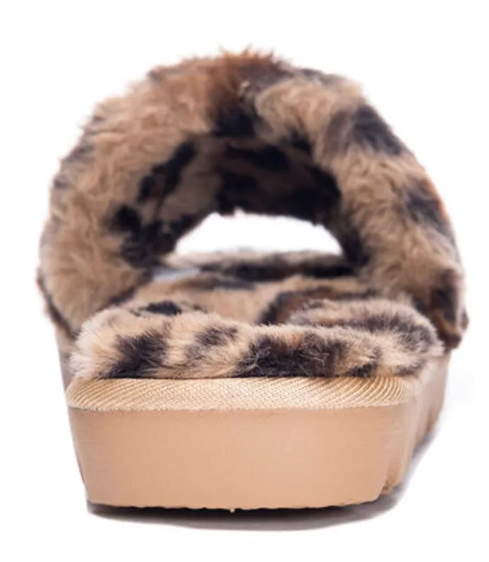 Rally Faux Leopard Slipper