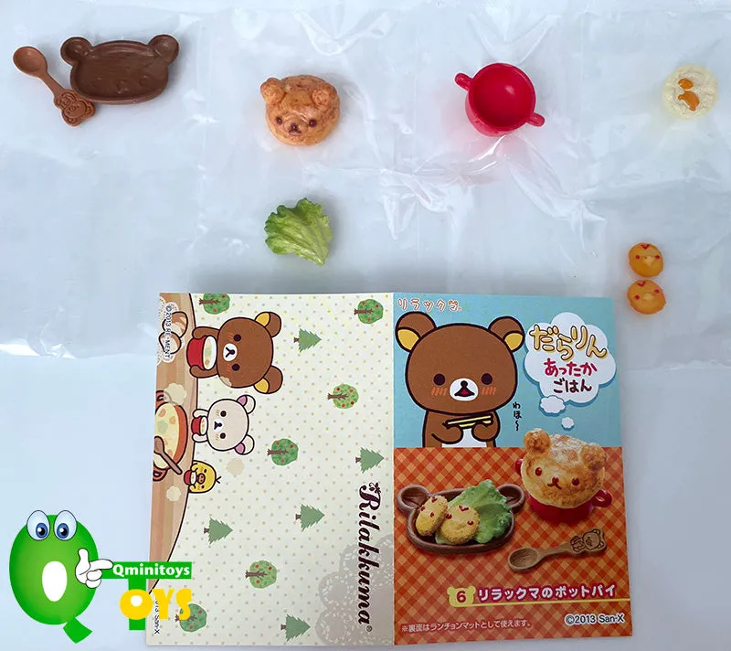 Rare 2013 Re-Ment Rilakkuma Warm Dishes Rice Full Set of 8 pcs <Free Shipping>