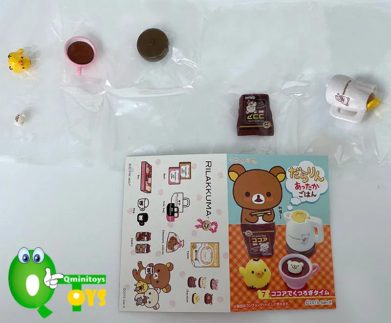 Rare 2013 Re-Ment Rilakkuma Warm Dishes Rice Full Set of 8 pcs <Free Shipping>