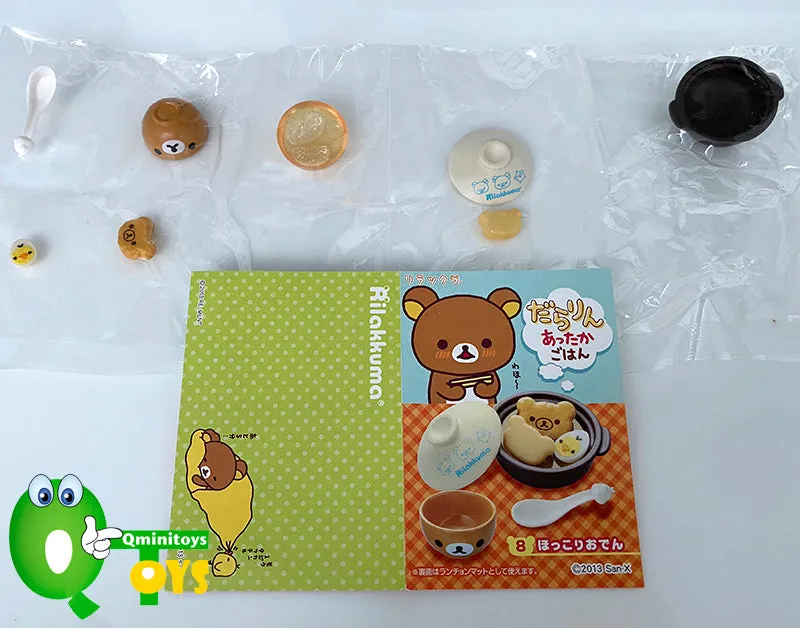 Rare 2013 Re-Ment Rilakkuma Warm Dishes Rice Full Set of 8 pcs <Free Shipping>