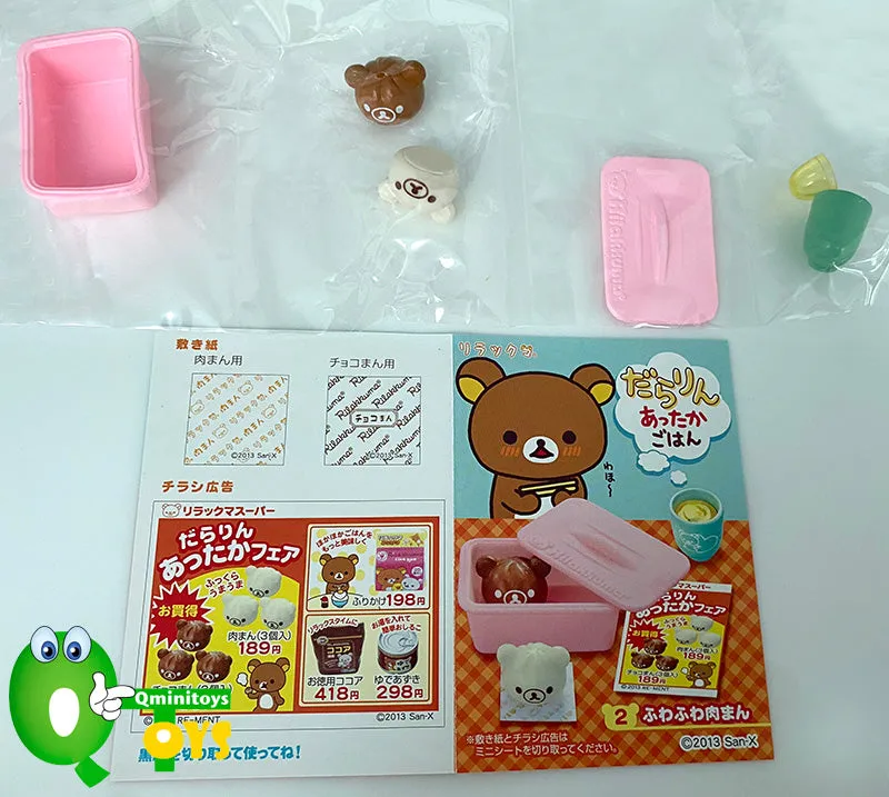 Rare 2013 Re-Ment Rilakkuma Warm Dishes Rice Full Set of 8 pcs <Free Shipping>