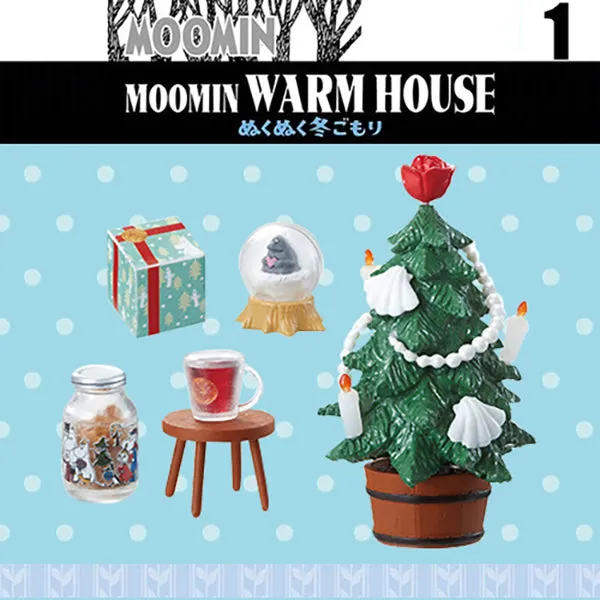 Rare 2017 Re-Ment Moomin Warm House Full Set of 8 pcs <Free Shipping>