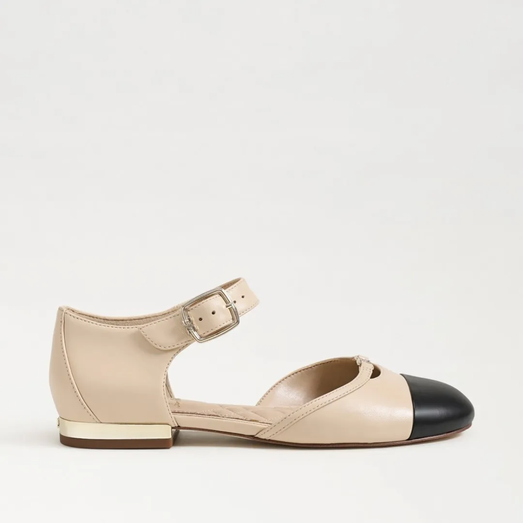 Rylie Mary Jane Flat - Summer Sand/Black