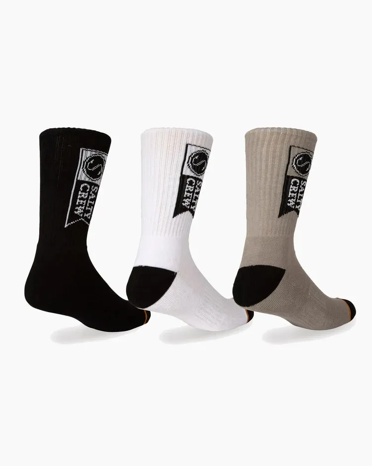 Salty Crew Alpha Socks 3 Pack