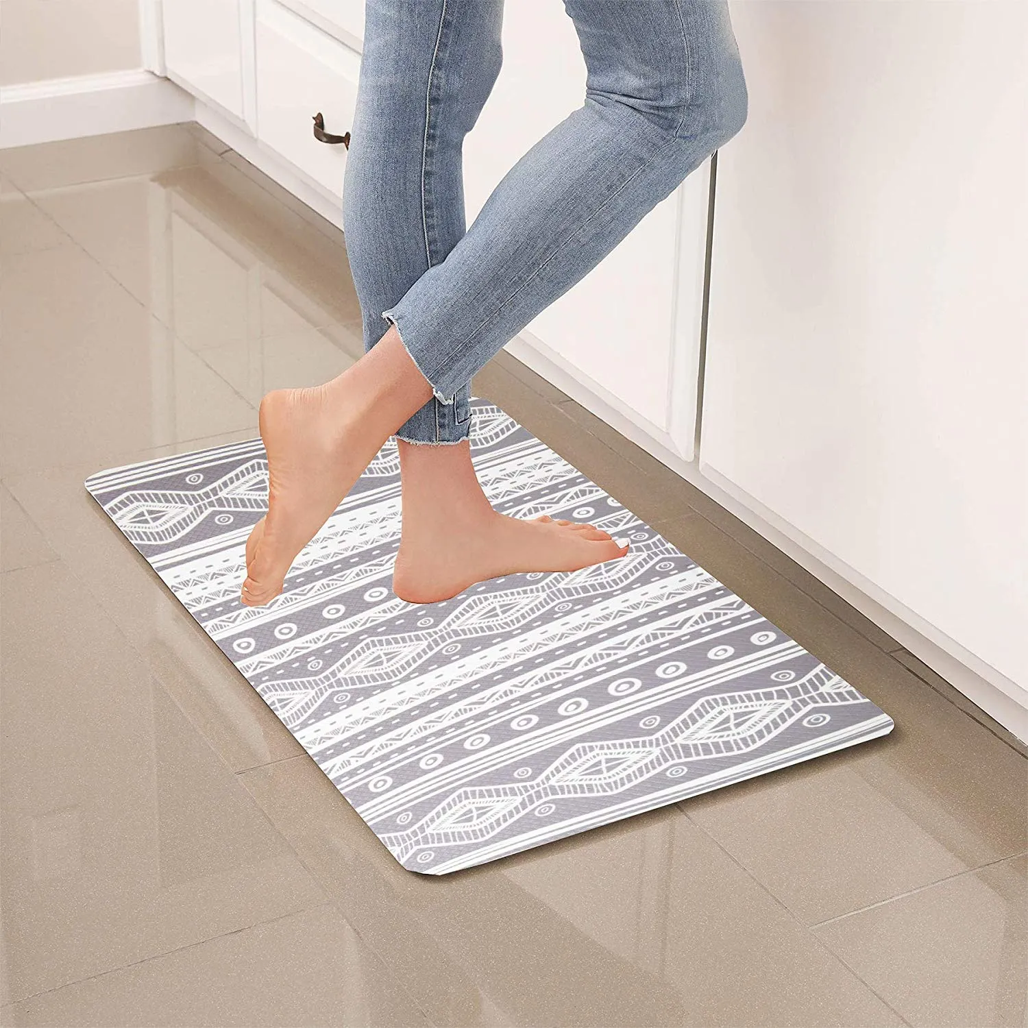 Simple Being Bohemian Anti-Fatigue Kitchen Floor Mat (32" x 17.5")