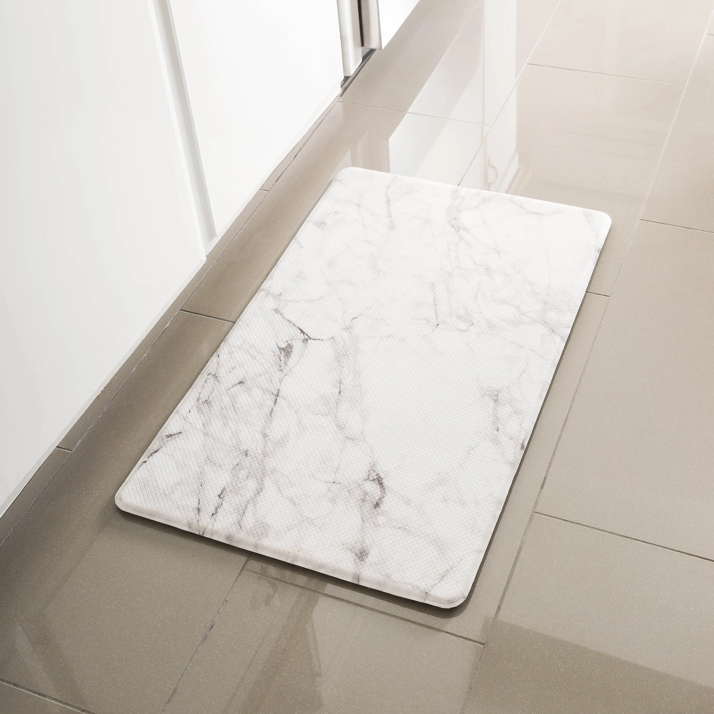 Simple Being Marble Anti-Fatigue Kitchen Floor Mat (32" x 17.5")