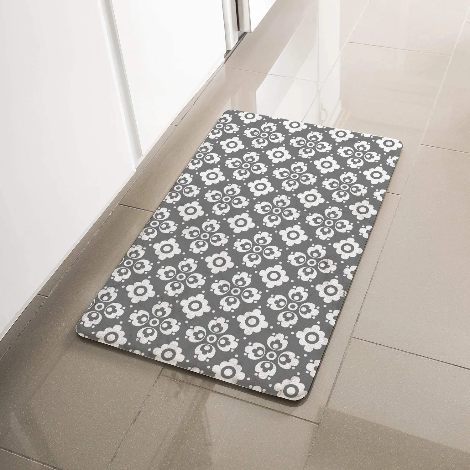 Simple Being Multi Geometric Anti-Fatigue Kitchen Floor Mat (32" x 17.5")