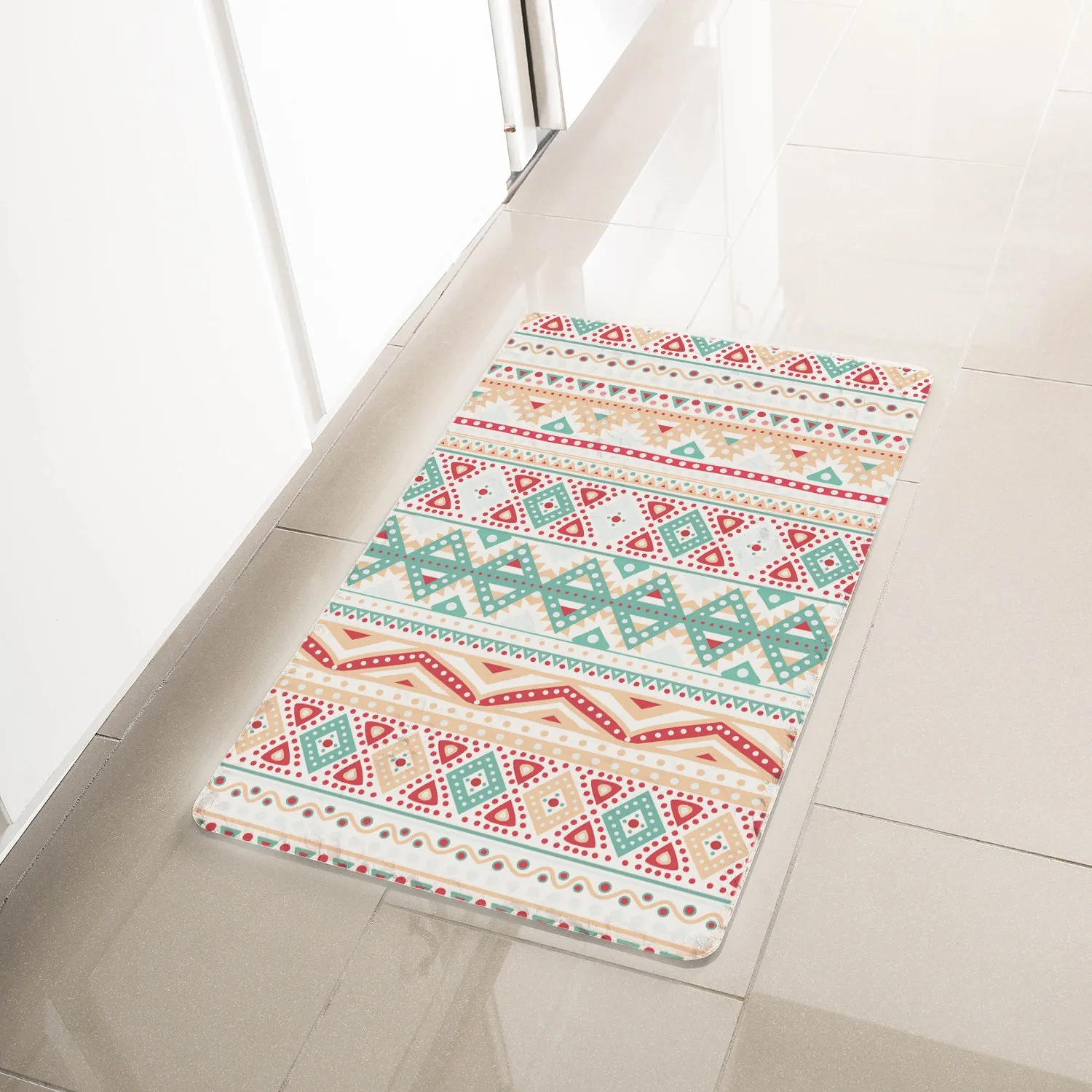 Simple Being Multi Geometric Anti-Fatigue Kitchen Floor Mat (32" x 17.5")