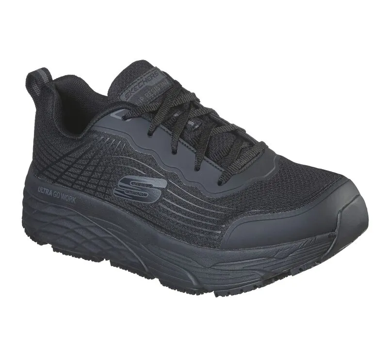 'Skechers' Men's Max Cushioning Elite SR Soft Toe - Black (Wide)