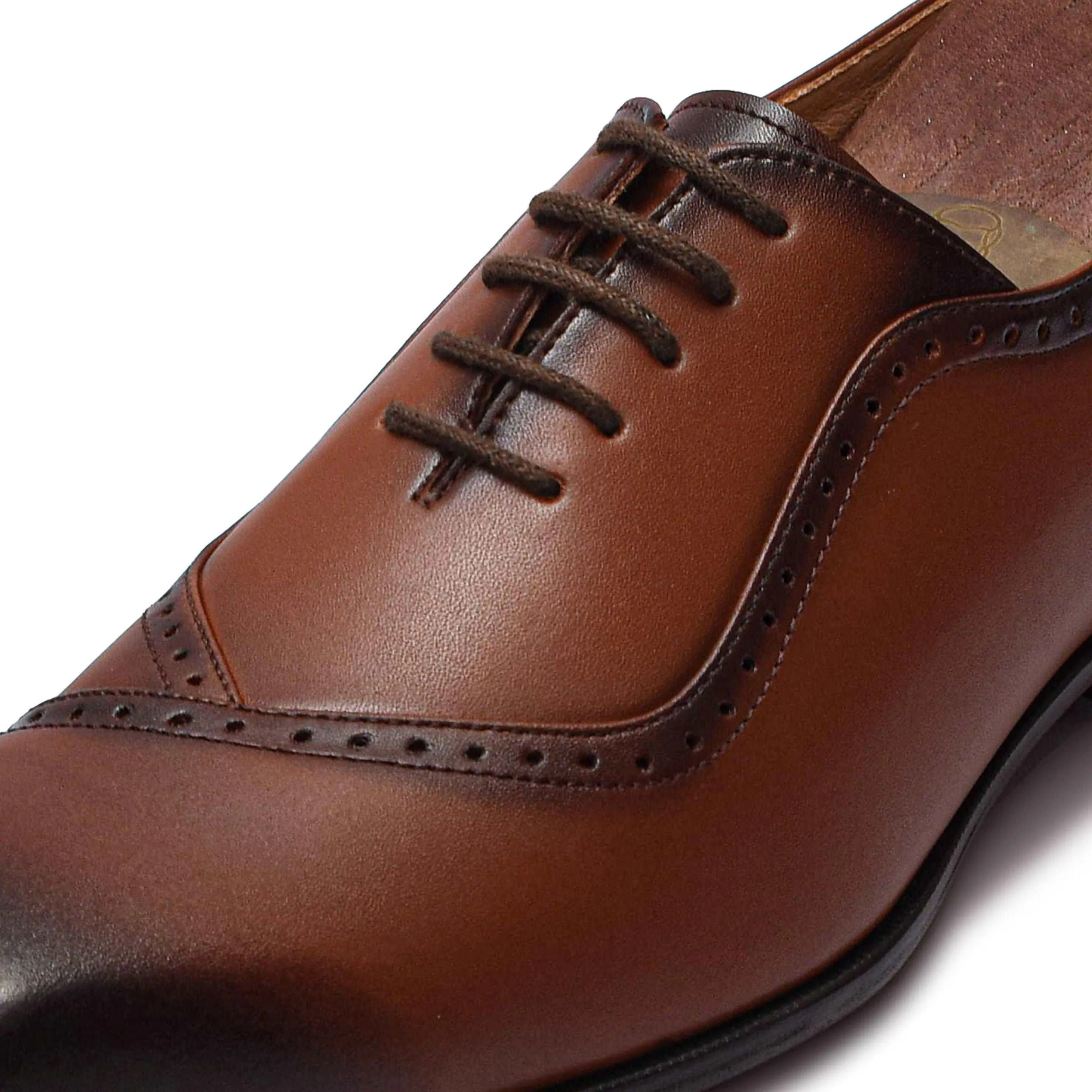 STALIN | TAN SQUARE TOE LACE UP