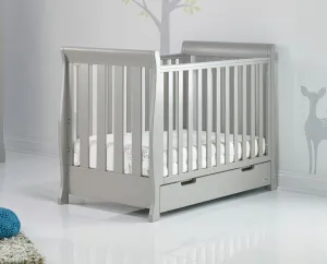 Stamford Mini Sleigh Cot Bed - Warm Grey