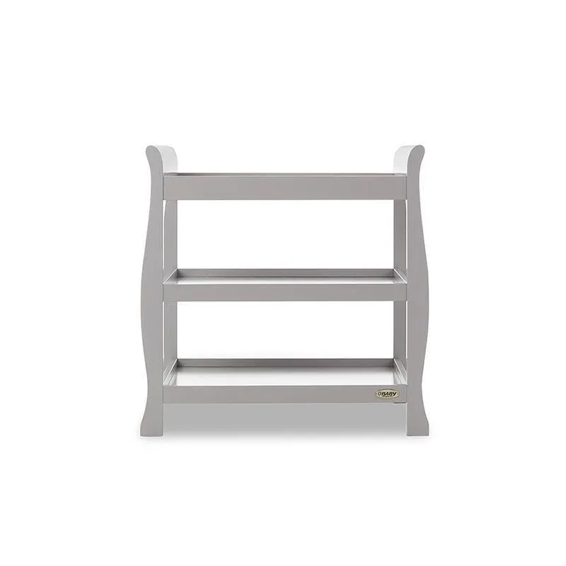 Stamford Sleigh Open Changing Unit - Warm Grey