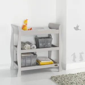 Stamford Sleigh Open Changing Unit - Warm Grey