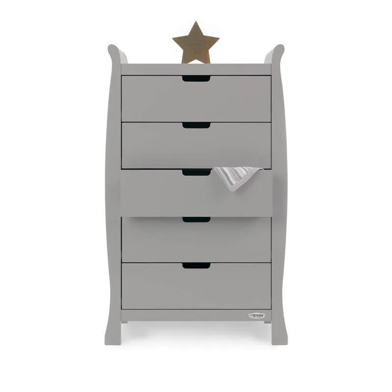 Stamford Tall Chest of Drawers - Warm Grey