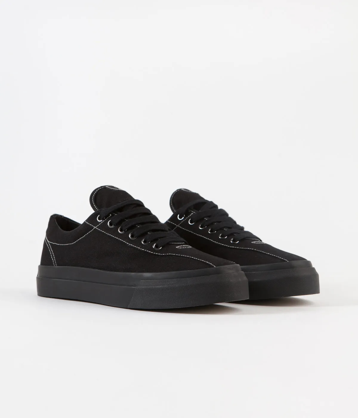 Stepney Workers Club Dellow Canvas Shoes - Matt Black