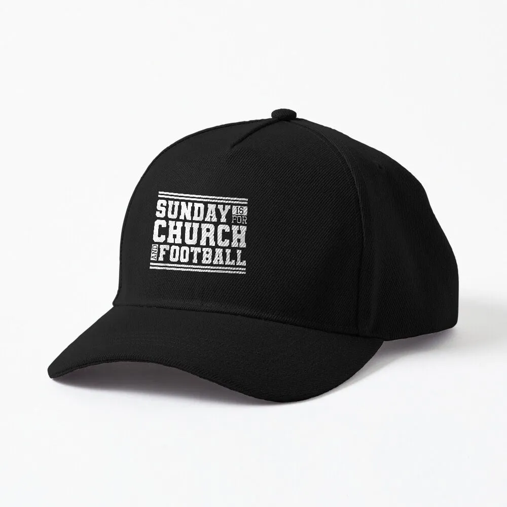 Sunday Is For Church And Football, Christian Jesus Football Cap