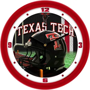 Texas Tech Wall Clock - Football Helmet