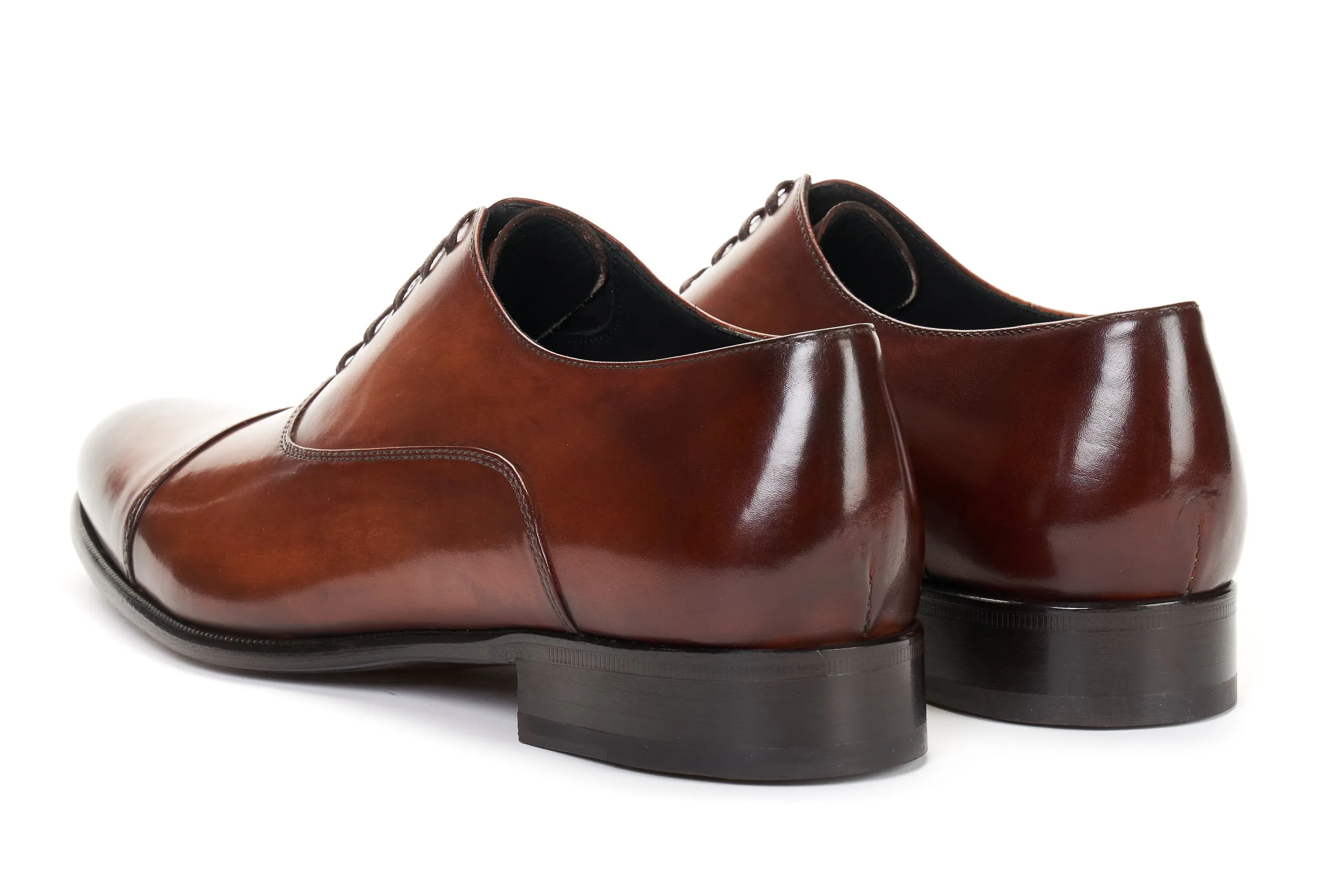 The Cagney II Stitched Cap-Toe Oxford - Brown