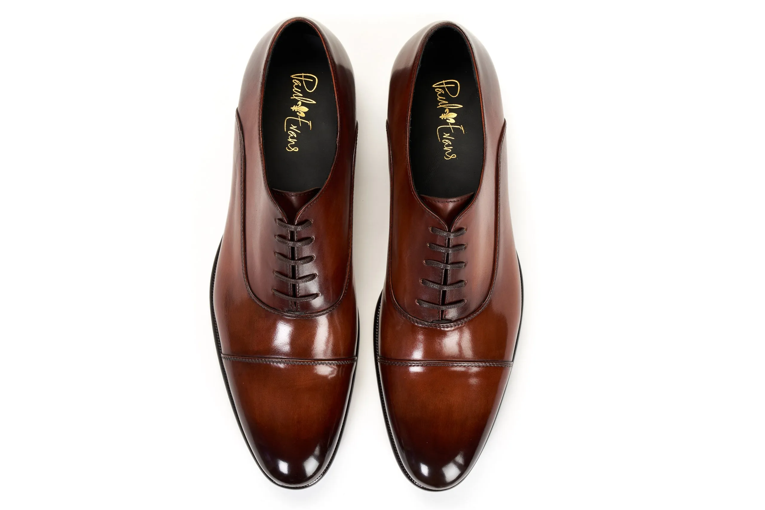 The Cagney II Stitched Cap-Toe Oxford - Brown