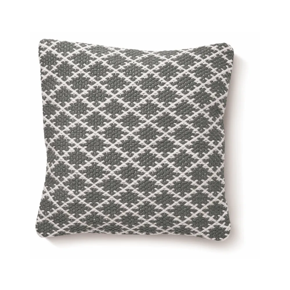 Trellis Cushion Warm Grey