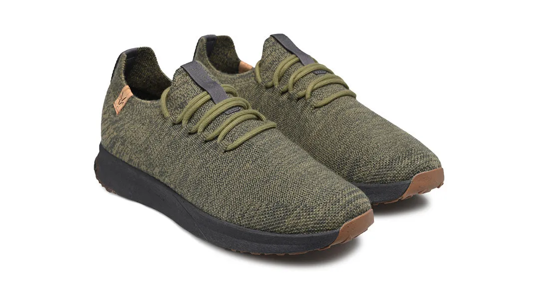 Tsavo M 2.0 Wool Burnt Olive - Obsidian