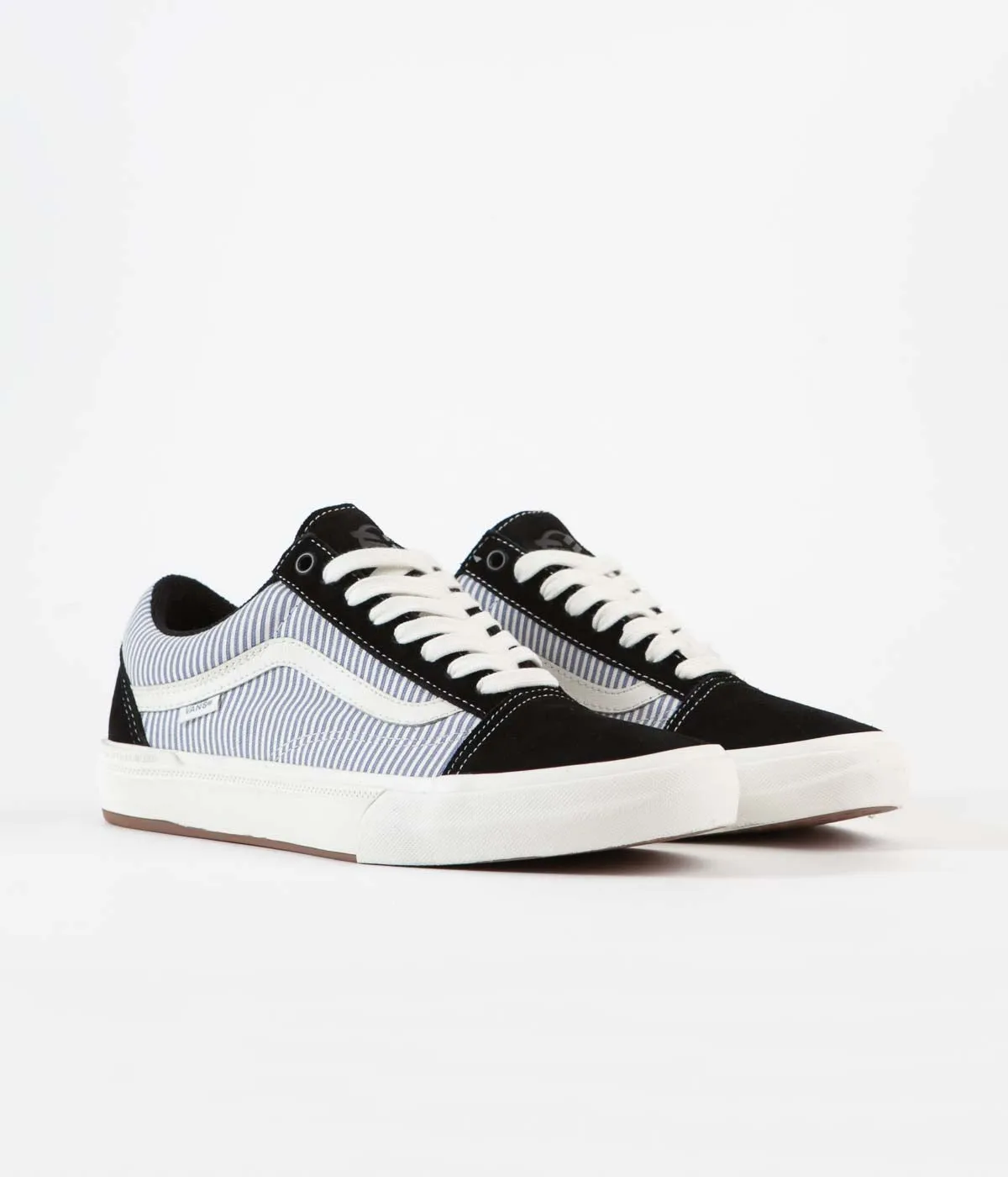 Vans BMX Old Skool Shoes - (Federal) Black / Blue Pinstripe