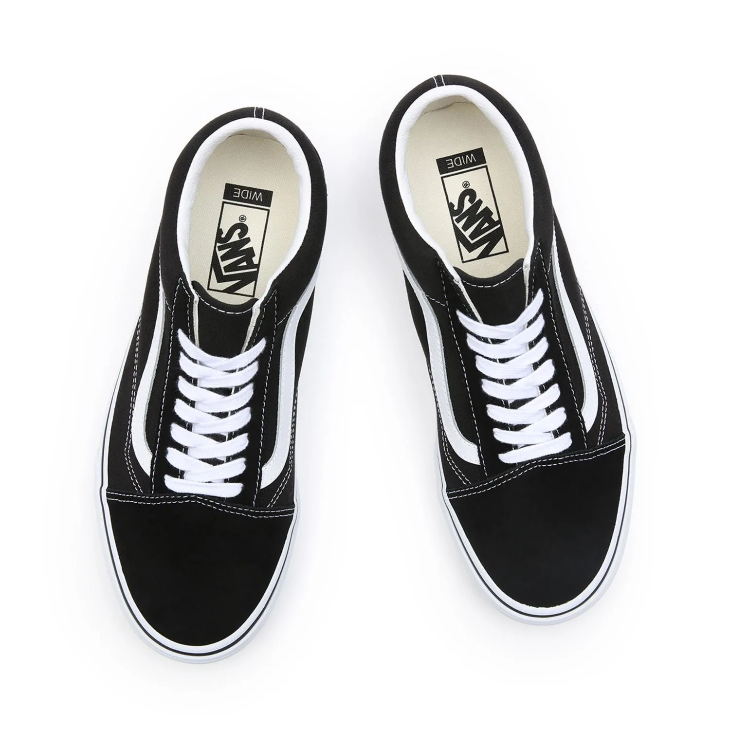 Vans scarpa sneakers da adulto con pianta larga Old Skool Wide VN0000T8BMX nero-bianco