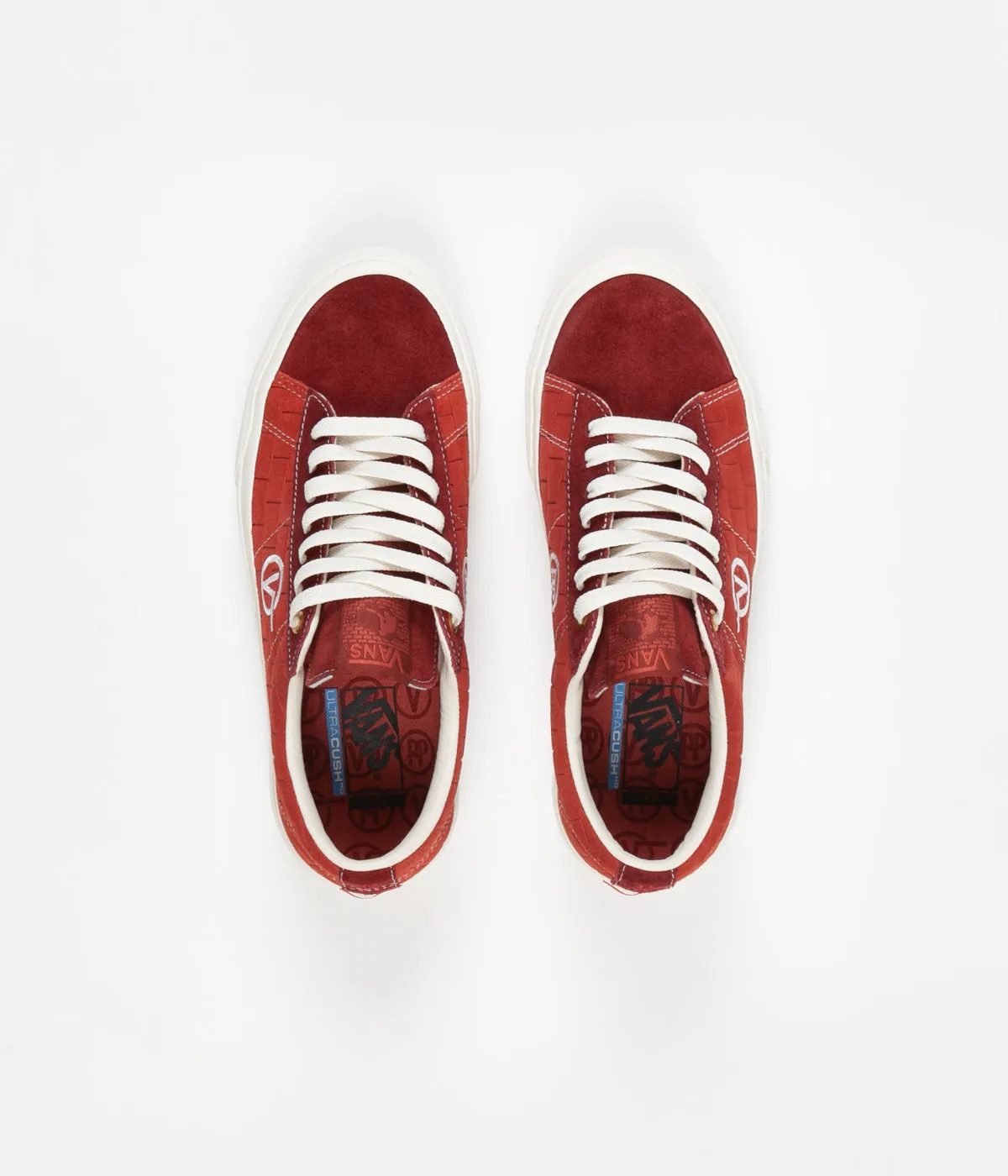 Vans x Pass Port Sid Pro Shoes - Brick Red