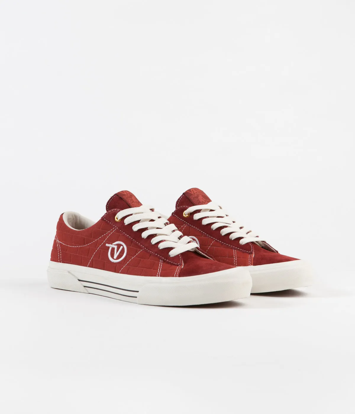 Vans x Pass Port Sid Pro Shoes - Brick Red