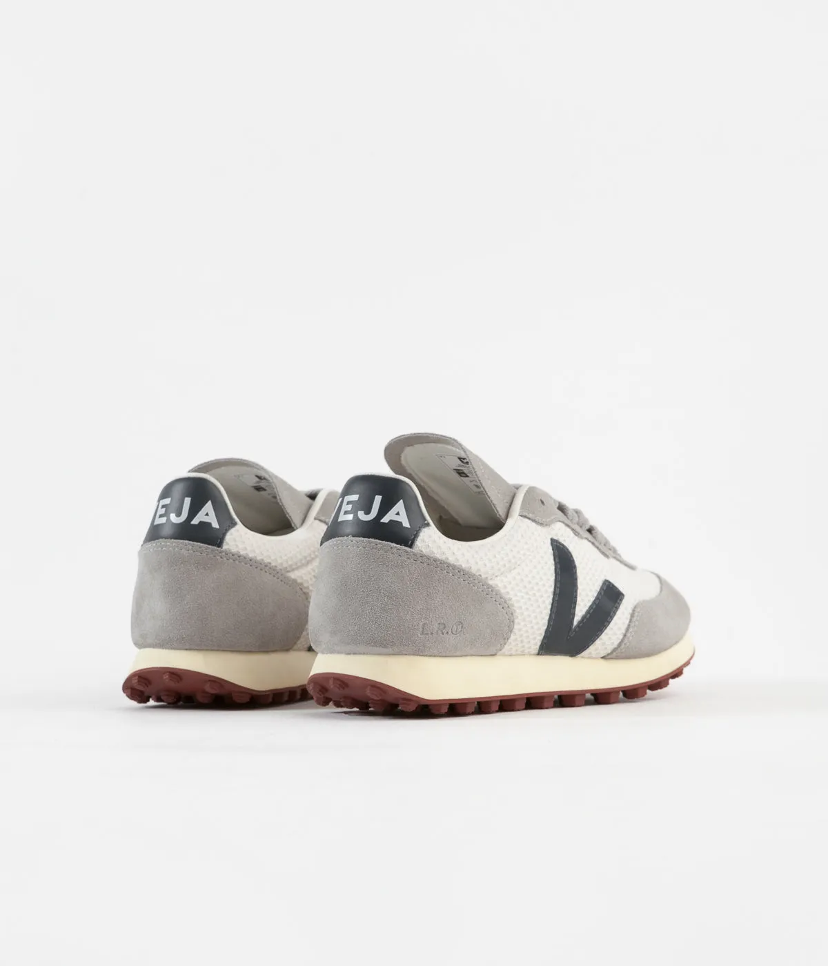 Veja Womens Rio Branco Hexamesh Shoes - Gravel / Nautico / Oxford Grey