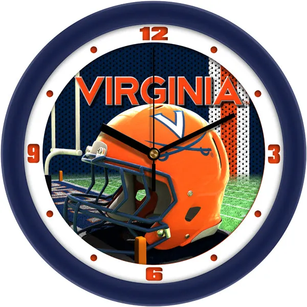 Virginia Cavaliers Wall Clock - Football Helmet