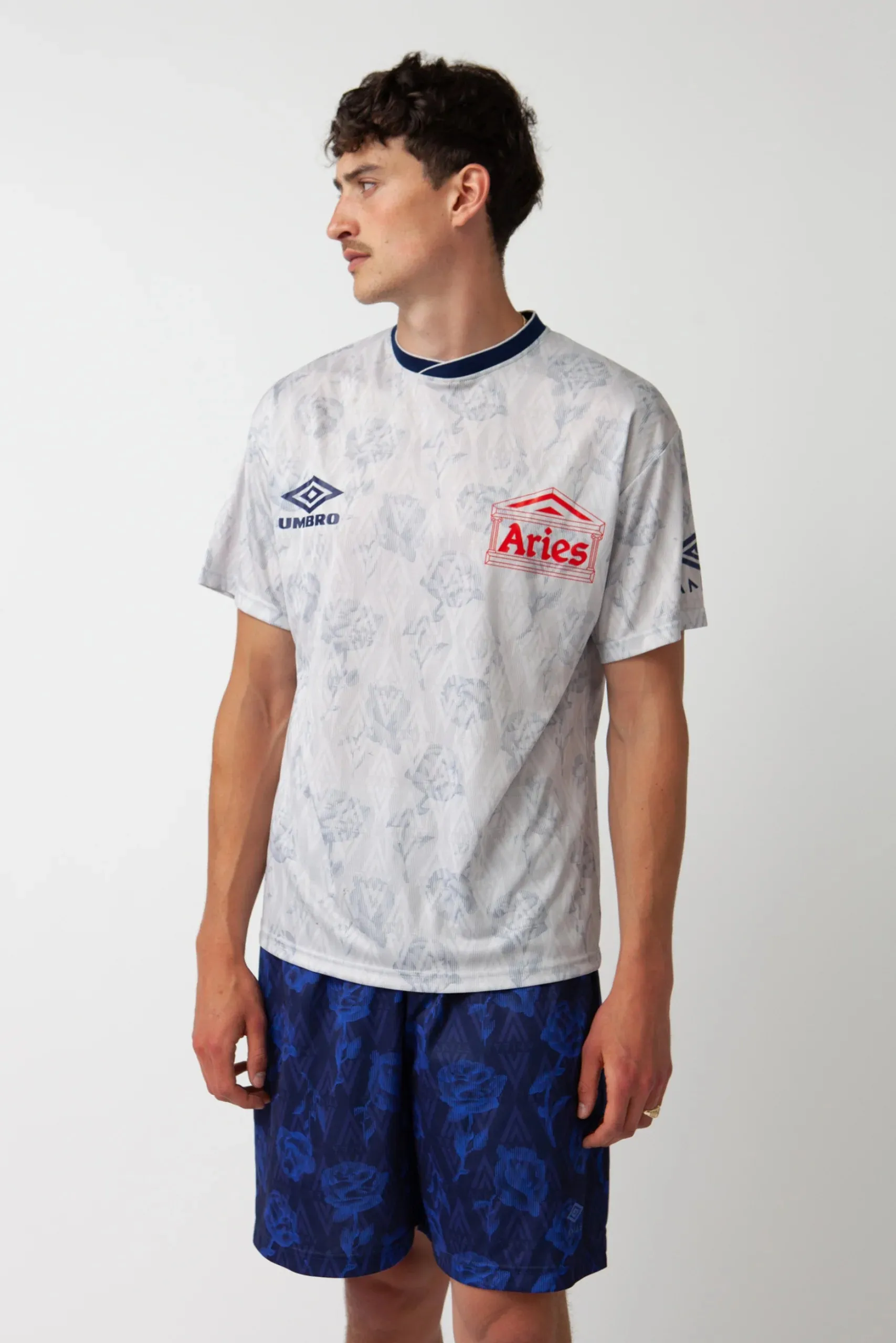 WHITE ROSES SS FOOTBALL JERSEY / ARIES x UMBRO